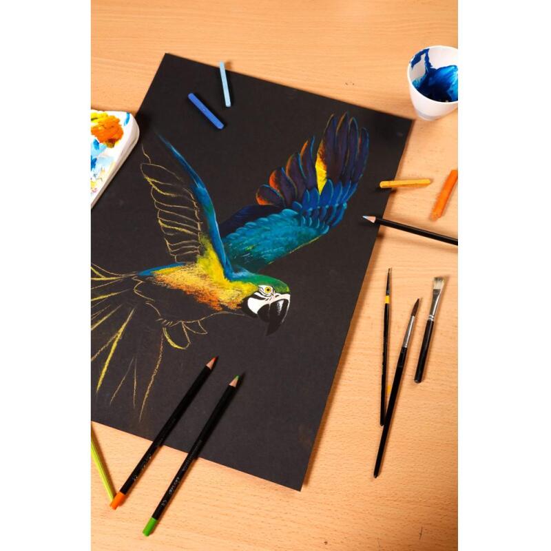 Paint'ON Noir bloc collé 20F A5 250g