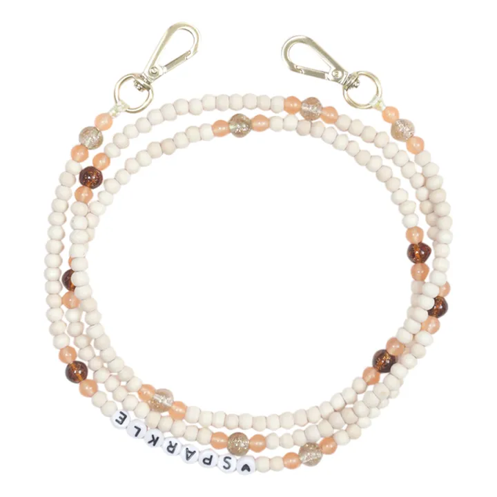 Louvini Cordon perle de bois Arielle Sparkle | Doré