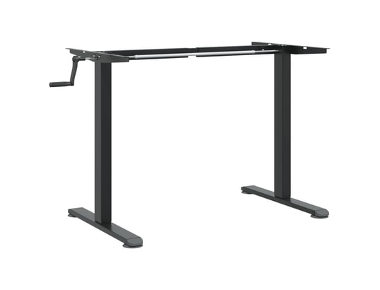 VIDAXL - Cadre de bureau debout noir (94-135)x60x(70-114) cm acier