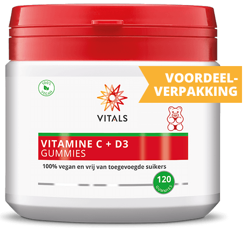 Vitals Vitamine C + D3 Gummies Voordeelverpakking 120st