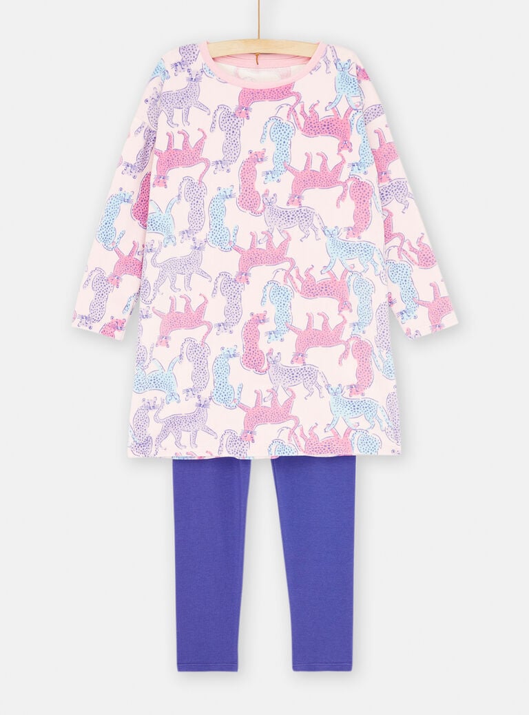 Ensemble pyjama rose et bleu