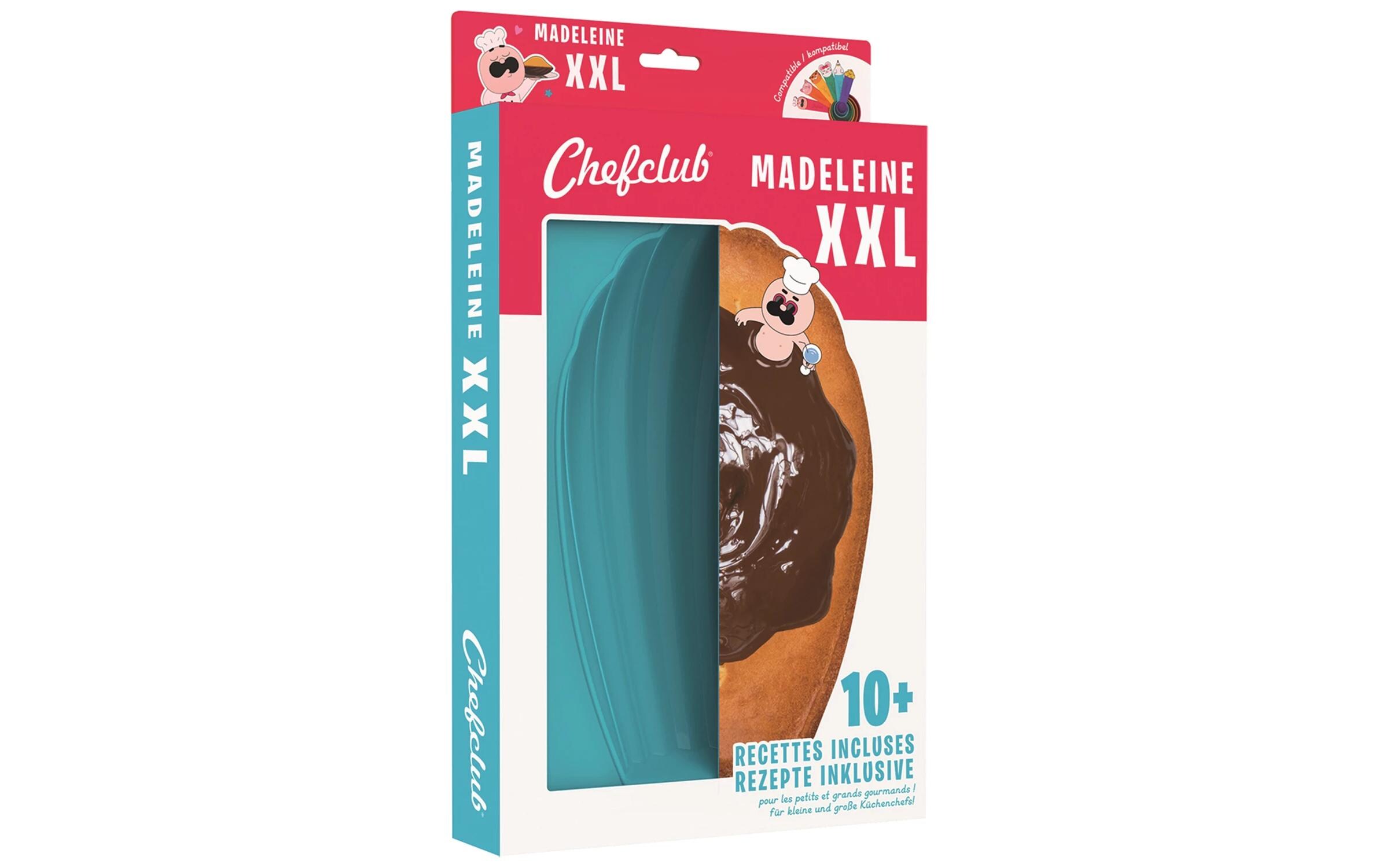 Backform Madeleine XXL BlauMadeleines-Backform aus Silikon
