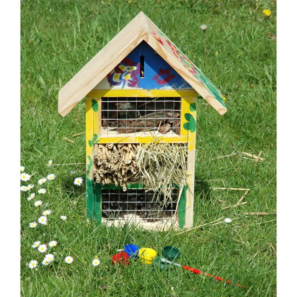 Kit de bricolage pour hôtel à insectes pour enfants naturel