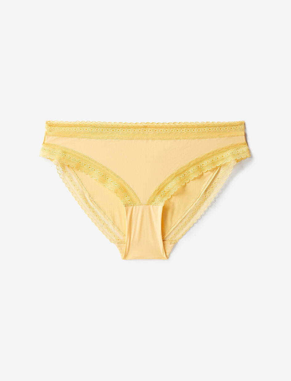 Culotte taille basse - jaune mimosa