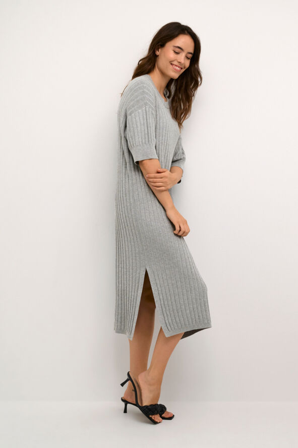 Kaffe KAlola Knit Dress Grey melange