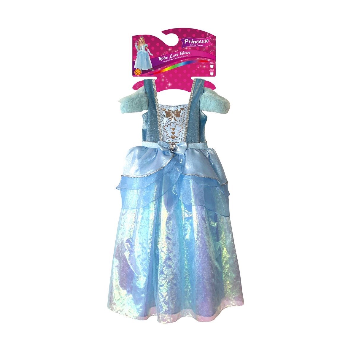 Déguisement Luxe Princesse Bleue taille 8-10 ans