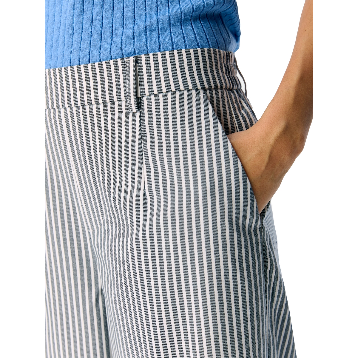 Dames Top 25021 top ls stripe structure