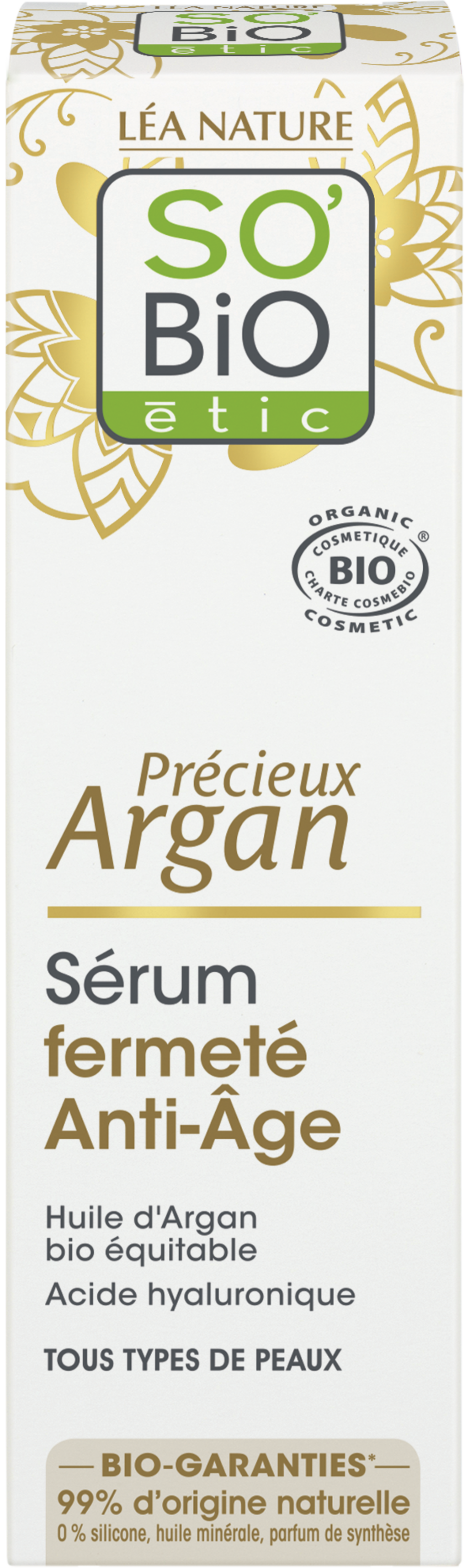 LÉA NATURE SO BiO étic  Argan Anti-Aging Straffendes Serum, 30 ml