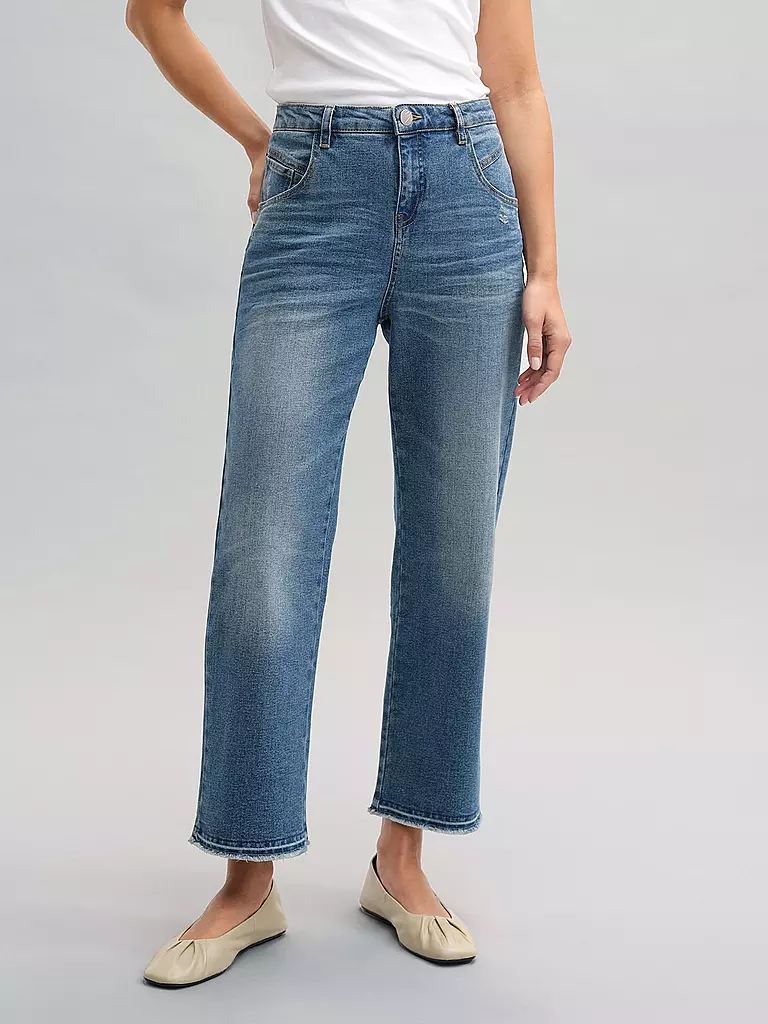 OPUS Jeans Flared Fit 7/8 LANI TWIST blau