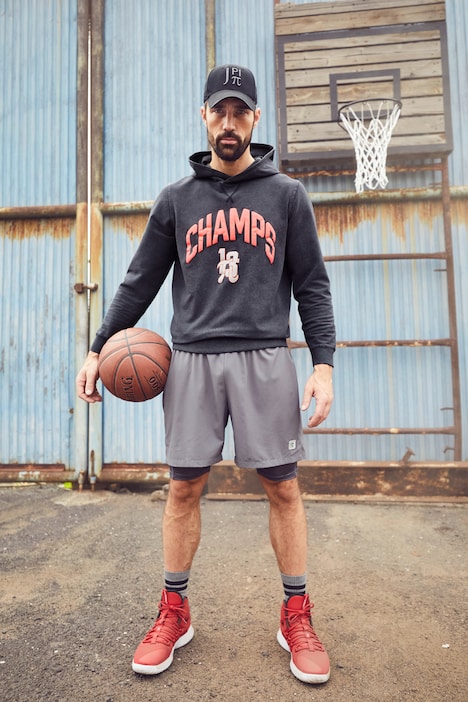 JAY-PI Hoodie, Fitness, Vintage Look, Kapuze
