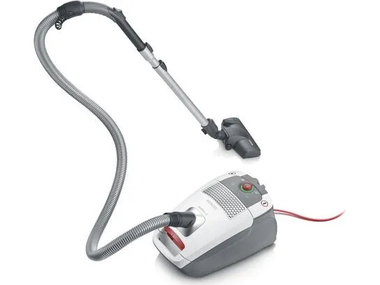 SEVERIN S'POWER BC 7047 - Støvsuger - beholder - pose - 850 W - hvid/rød