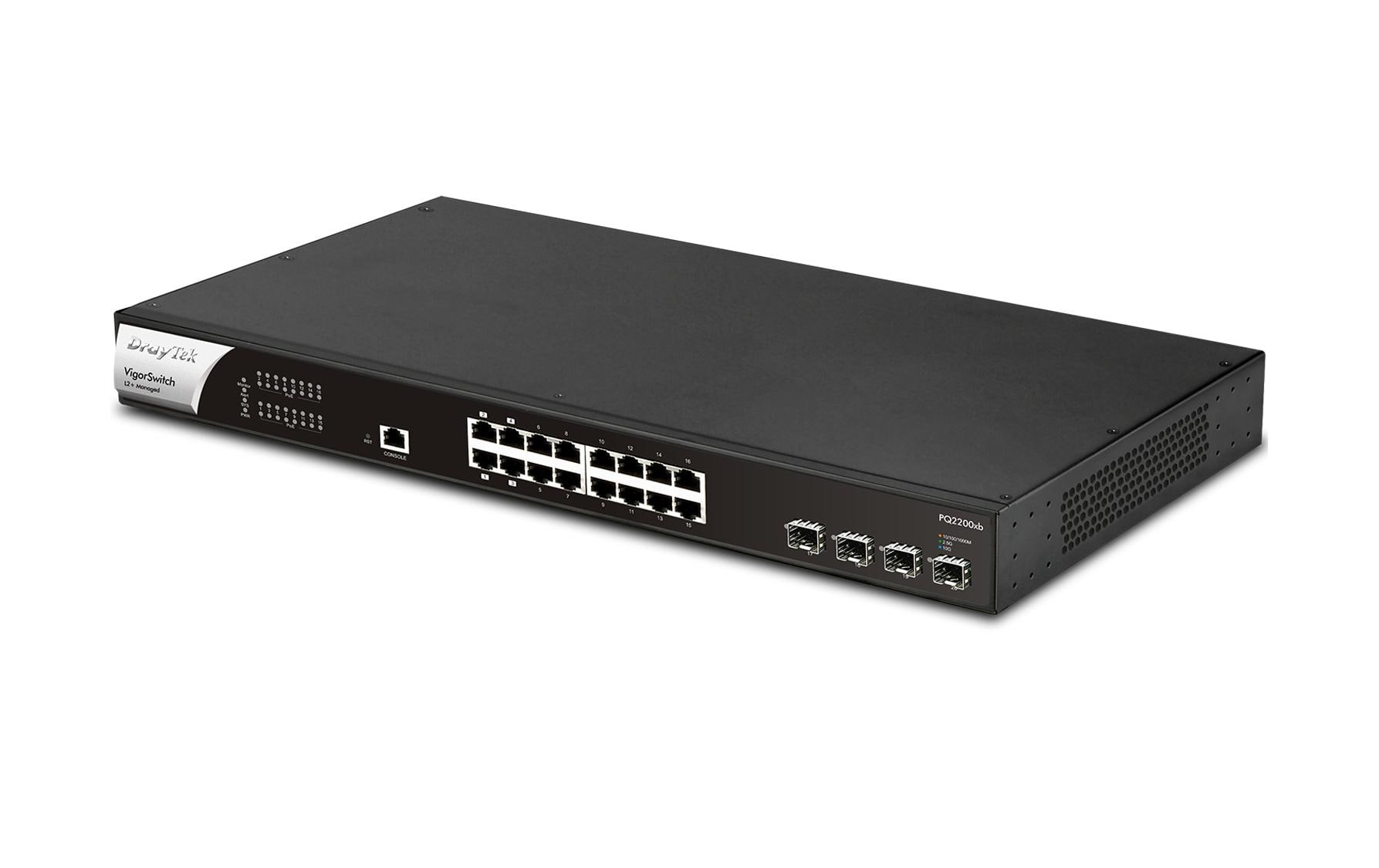 PoE++ Switch VigorSwitch PQ2200xb 20 Port<br>VigorSwitch PQ2200xb 20-Port managebarer 2.5 Gigabit L2+ Switch mit PoE++