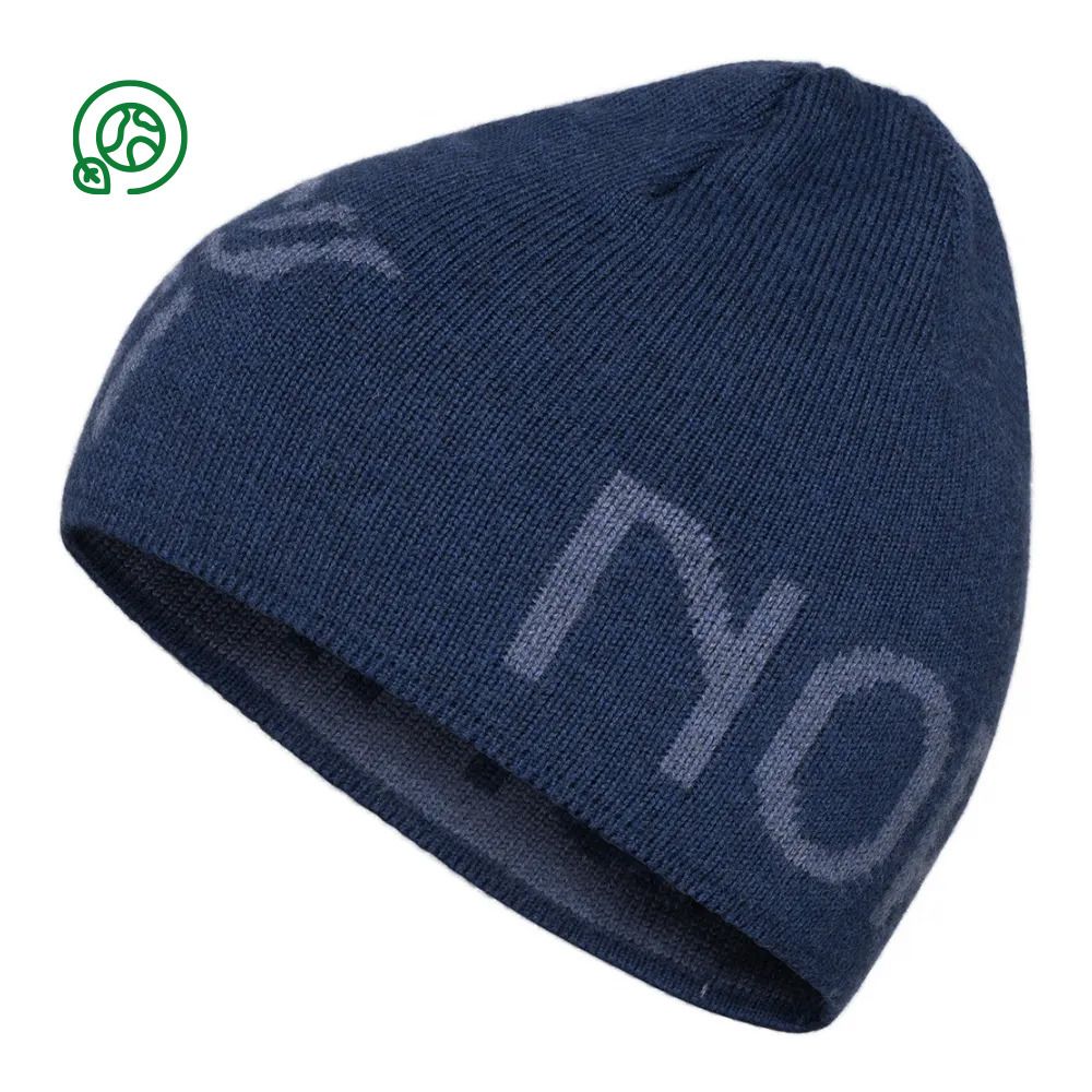 Norrona /29 HEAVY MERINOULL LOGO - Bonnet indigi night melan