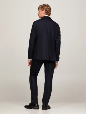 Jaqueta de smoking slim fit com abotoamento simples