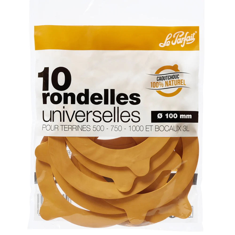 Sachet de 10 rondelles à bocaux 10 cm Le Parfait