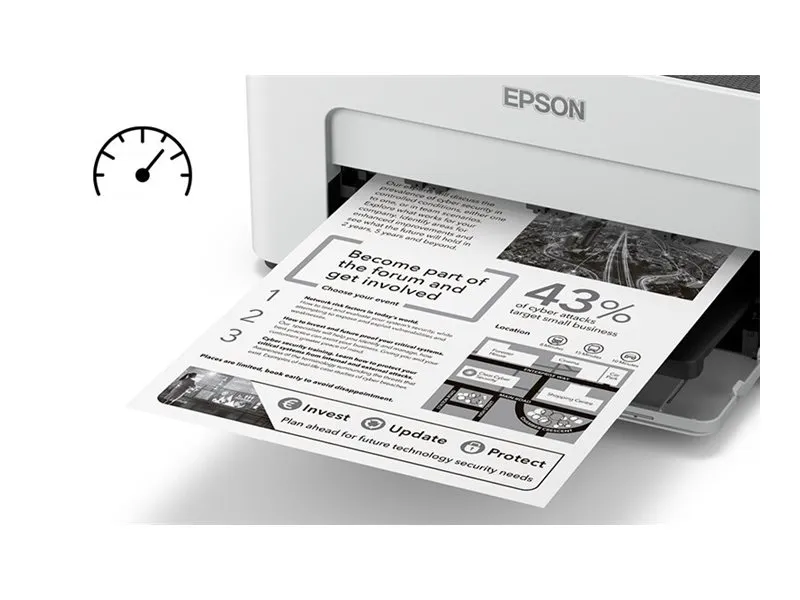 Epson EcoTank ET-M1100 - Printer - S/H - blækprinter - kan genopfyldes - A4/Legal - 1440 x 720 dpi - op til 15 spm - kapacitet: 150 ark - USB 2.0