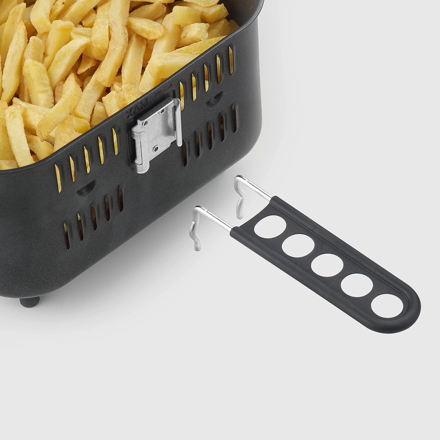 SEVERIN Multi Heißluftfritteuse mit 11 Liter Fassungsvermögen, Heißluft Fryer mit umfangreichem Zubehör, Fritteuse ohne Fett mit 8 Automatikprogrammen, 2000 W, schwarz/silber, FR 2446