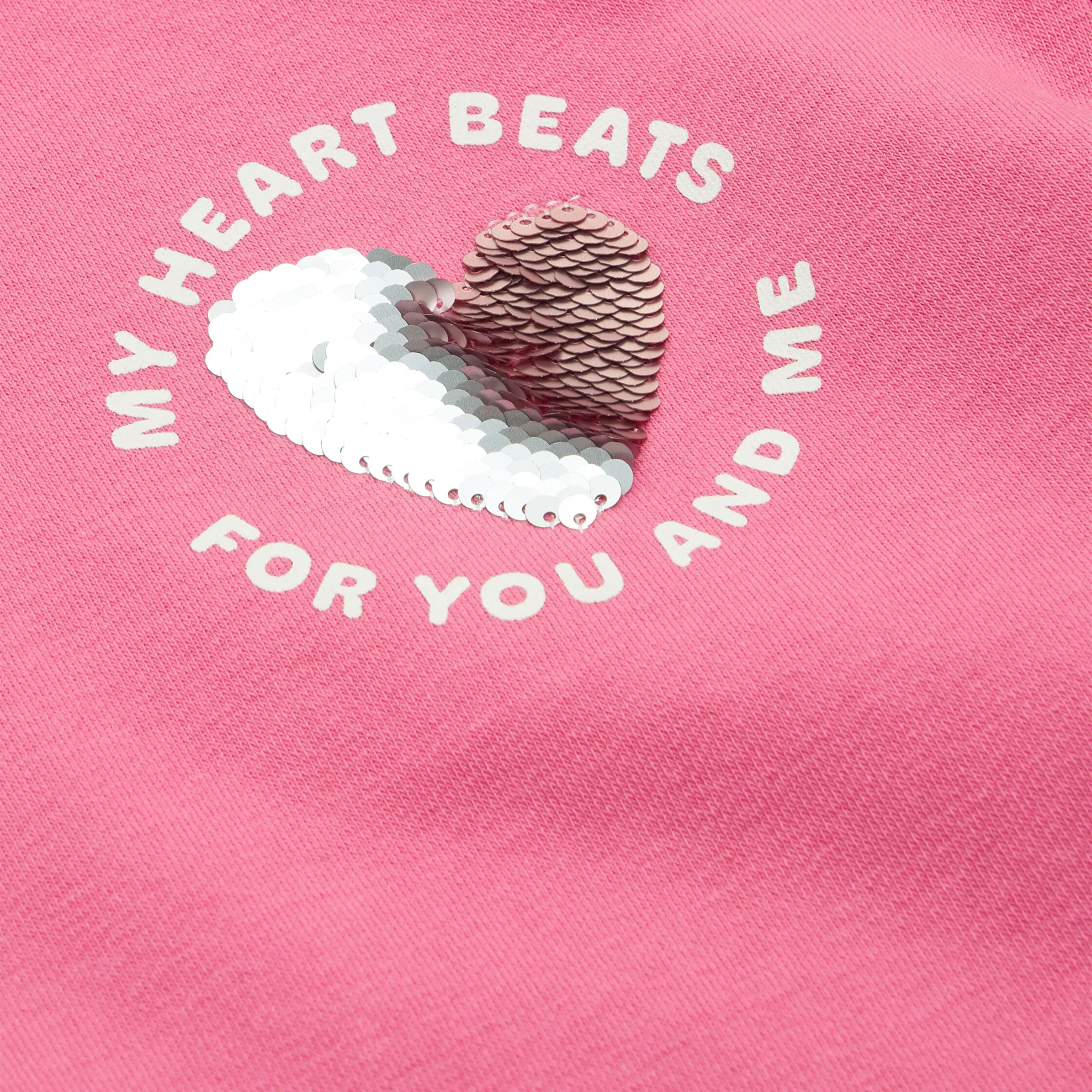 Mädchen Sweatshirt mit Pailletten und Print