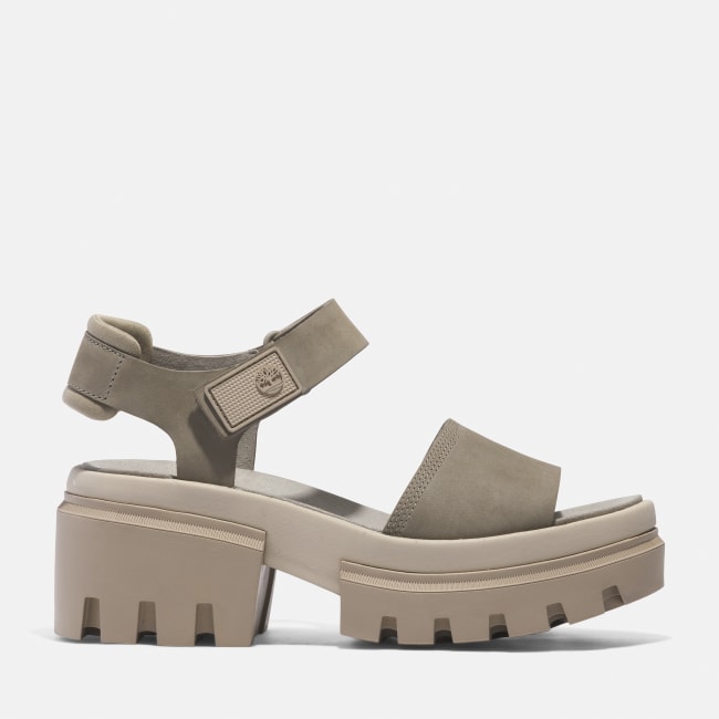 Sandalo a Doppia Fascia Everleigh da Donna in                beige