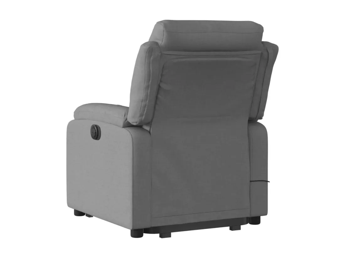 Fauteuil massant inclinable Gris foncé Tissu