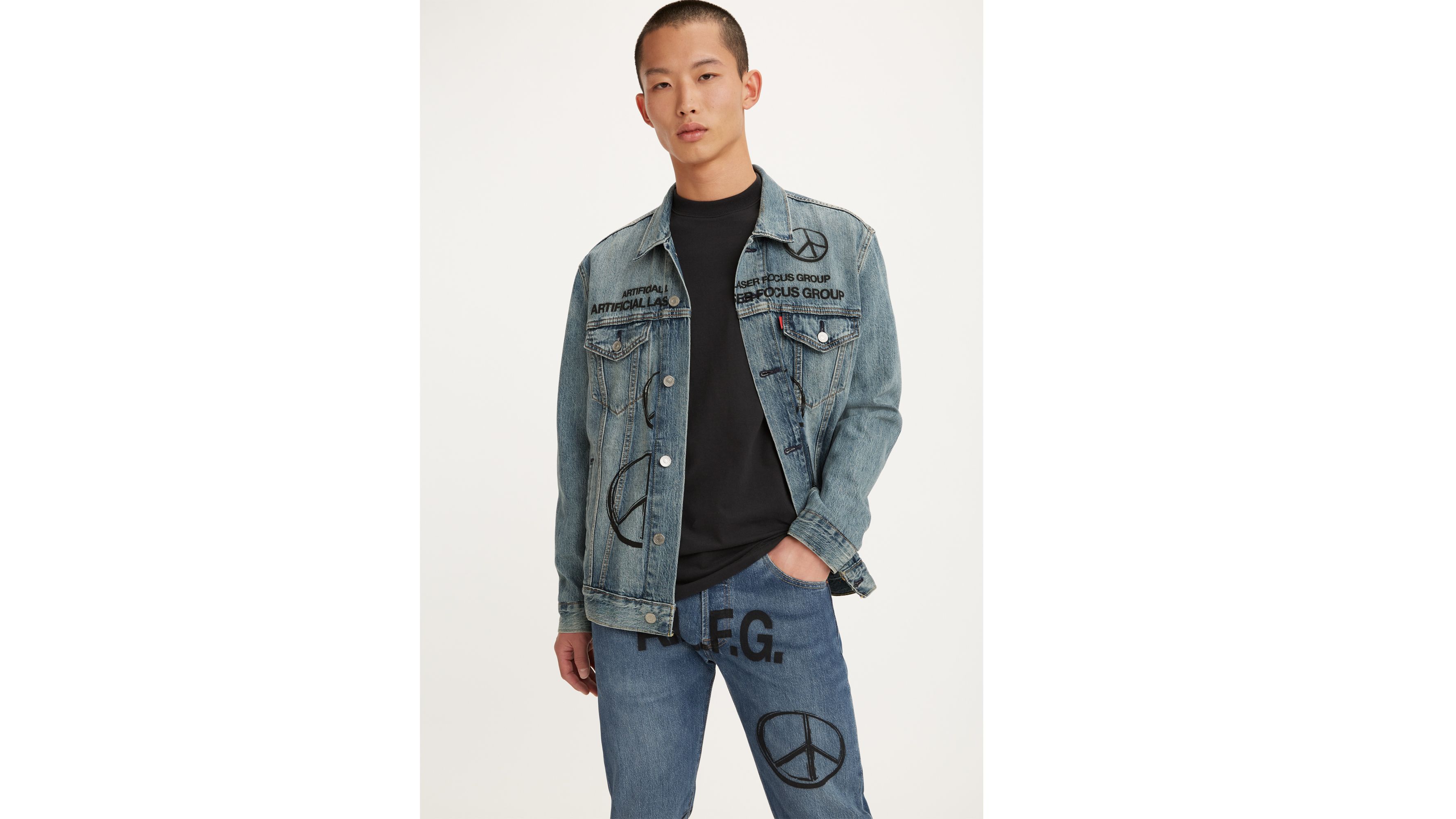 Veste Veste Trucker Levi's® X Jaden Smith - Light Indigo - Bleu