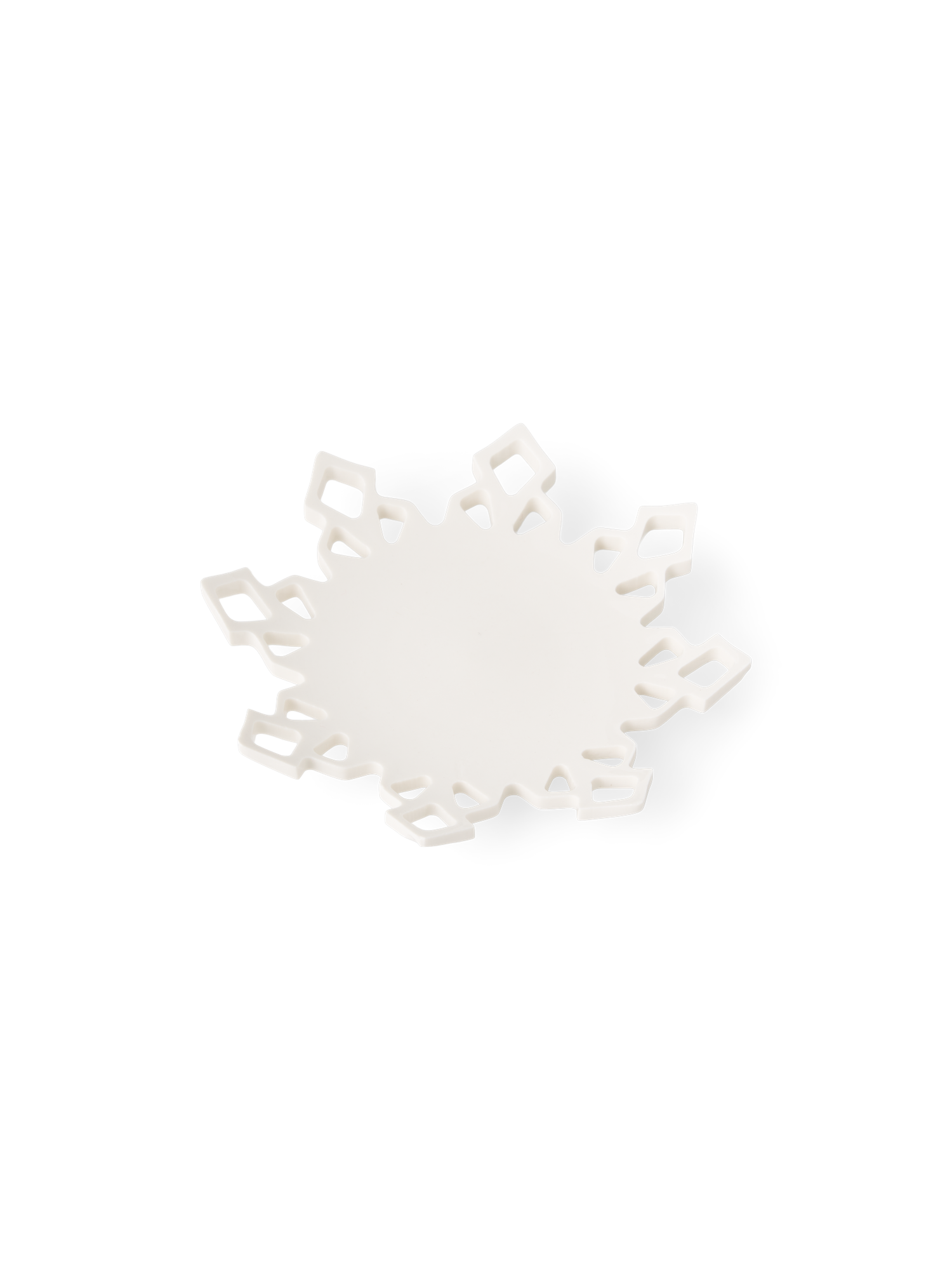 Lysfad | Porcelæn. Ø13,2 cm. | White