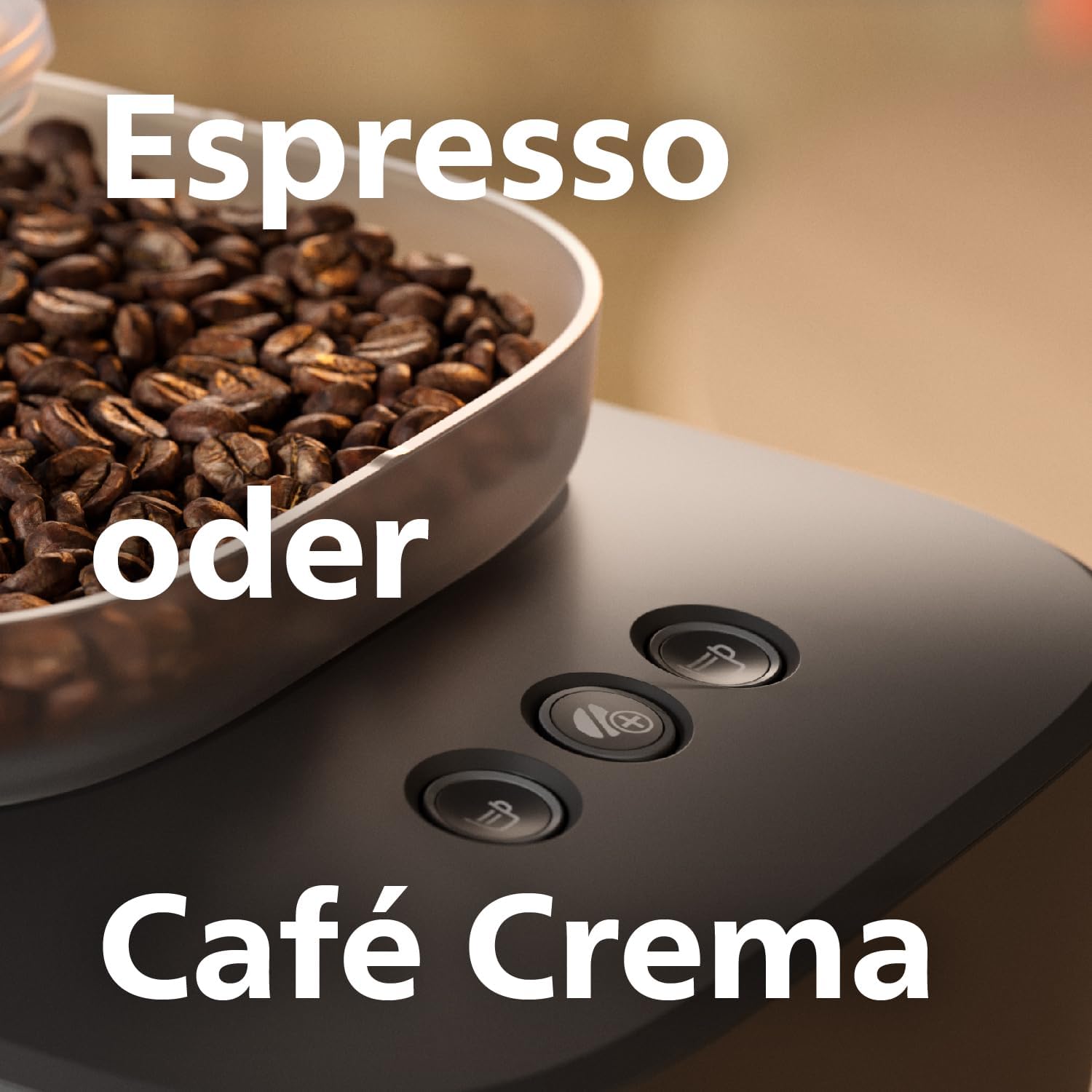 Philips Baristina Espressomaschine - Real Espresso, made simple, Kompakte Kaffeemaschine, Schwarzgrau mit schwarzgrauem Siebträger, 16-bar-Pumpendruck, automatisches Mahlwerk, Cafe Crema (BAR300/60)