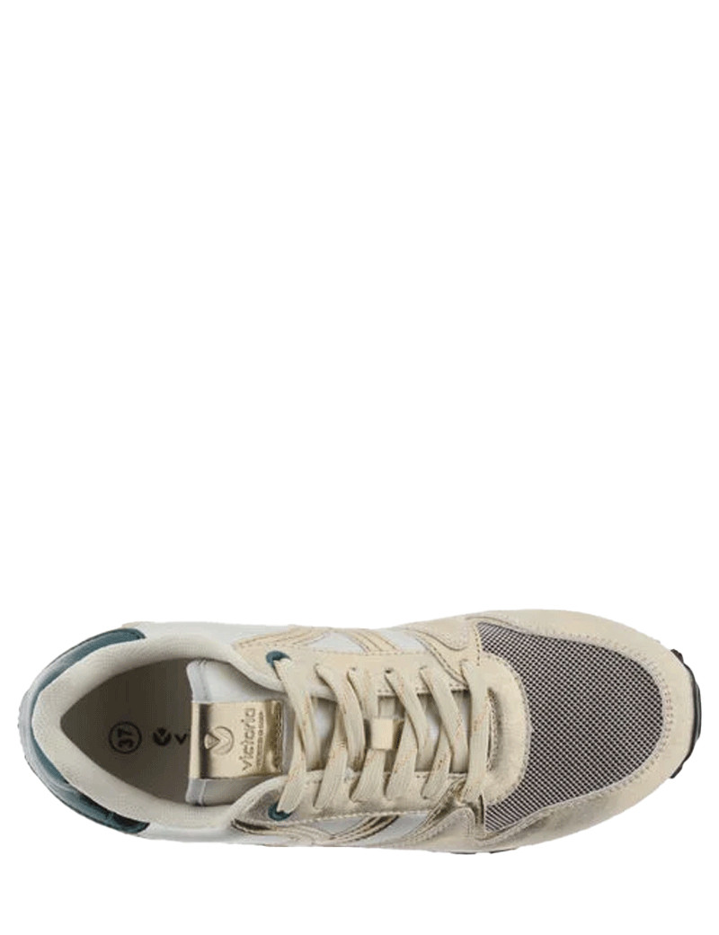 VICTORIA BASKETS RUNNING GLITTER PLATINO LOGO V