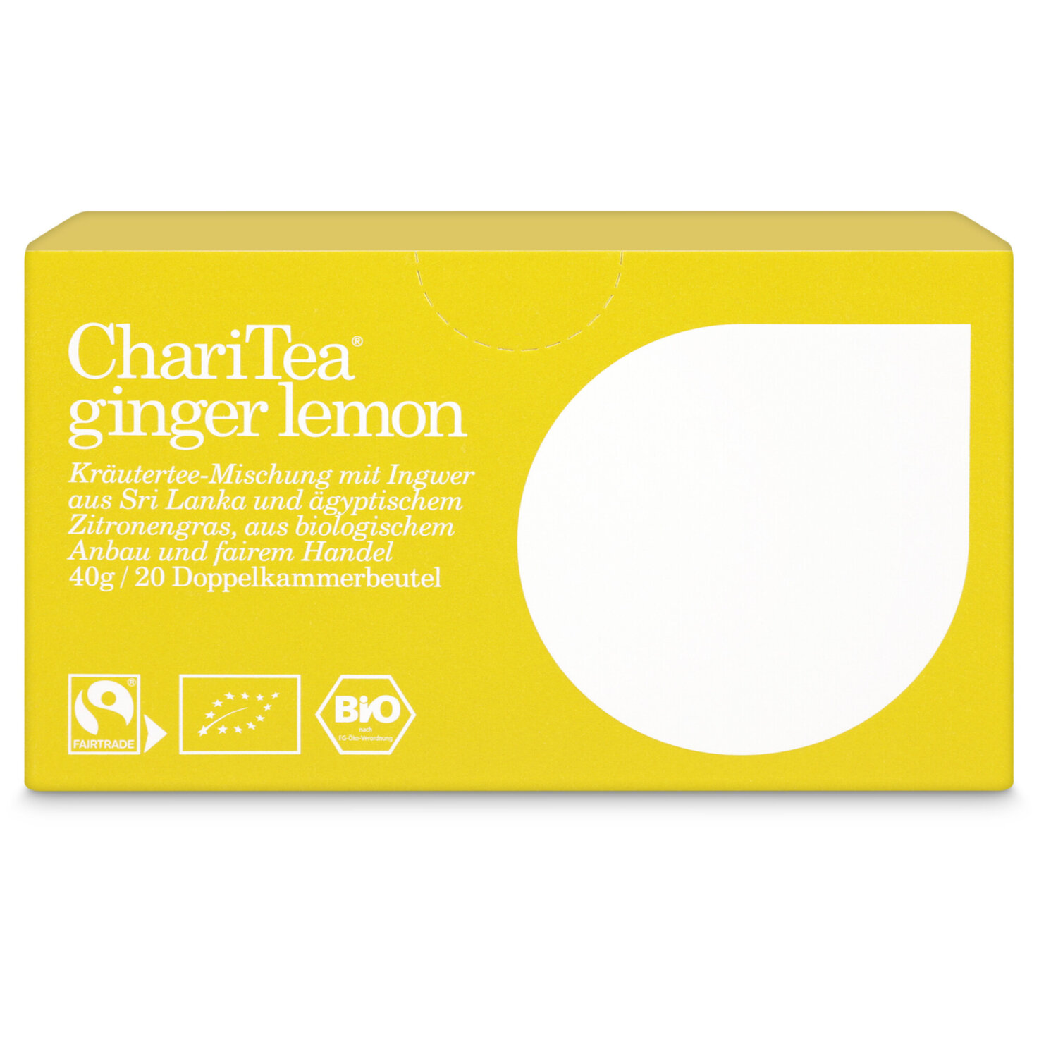 Charitea Bio Ginger lemon 20 Portionen