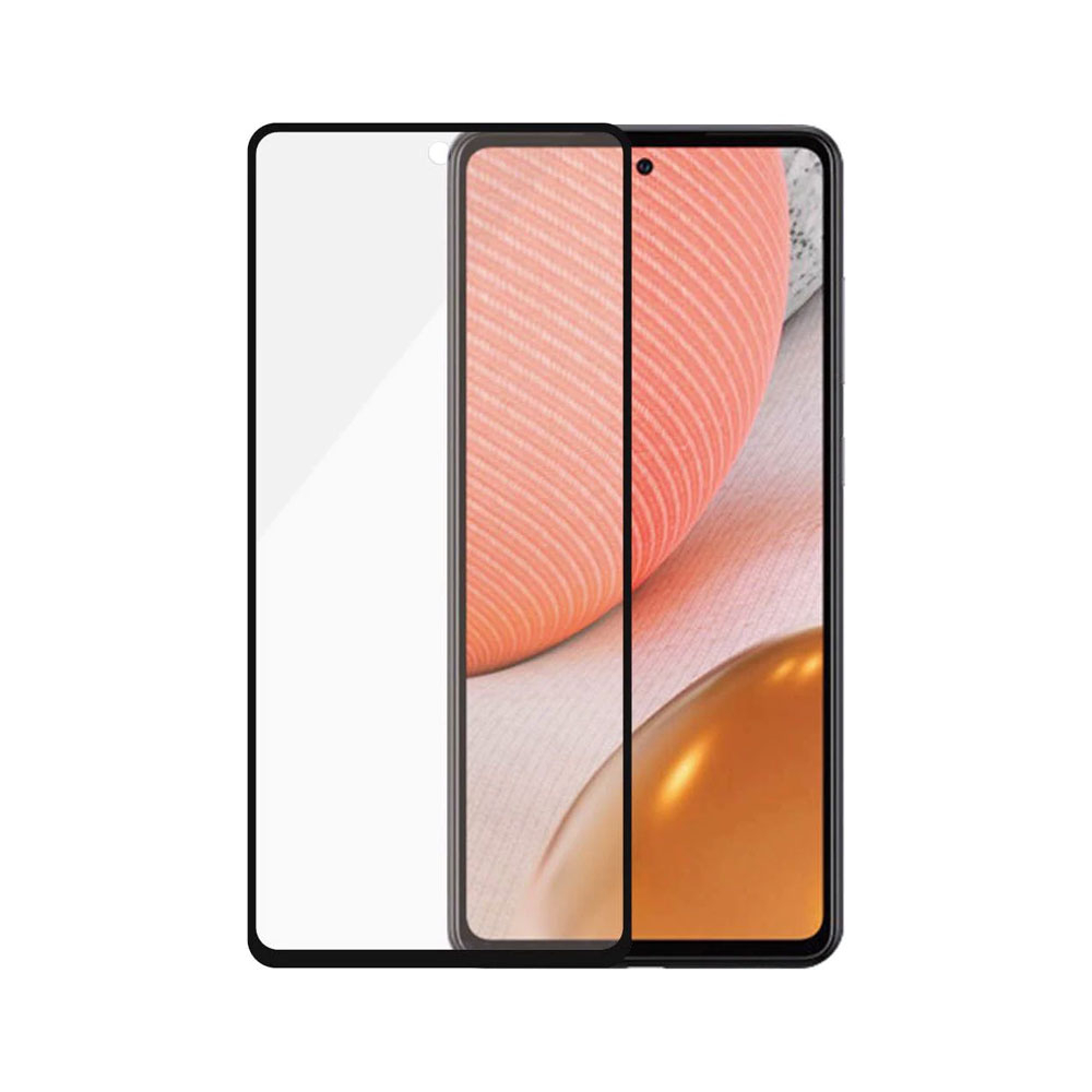 Samsung Galaxy A53 5G / A52s 5G / A52 5G Antibakterielle Panzer Glas Displayschutz Case Friendly mit Rahmen (7253) - Schwarz