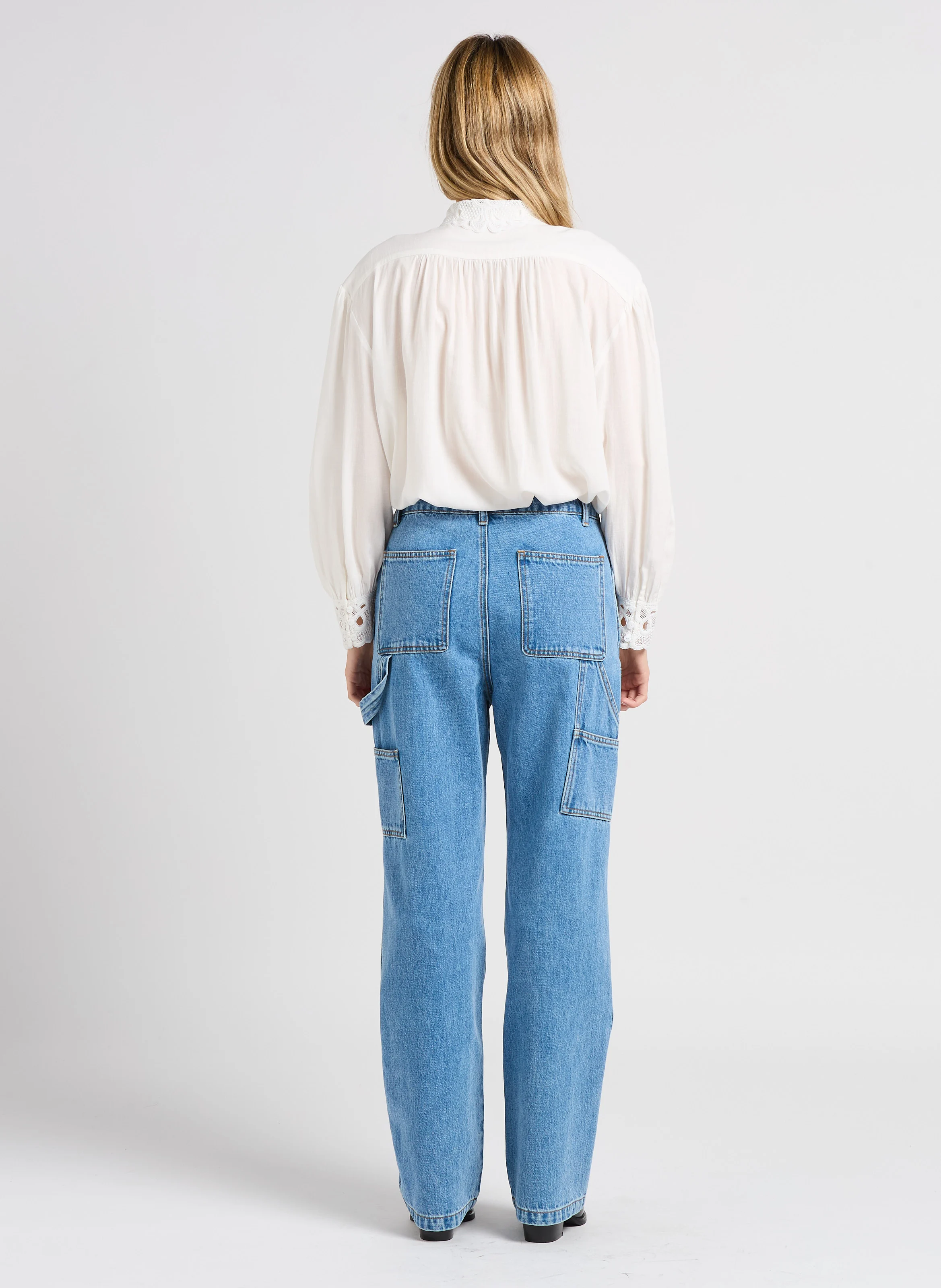 ROCA - Jean droit en coton | Bleu