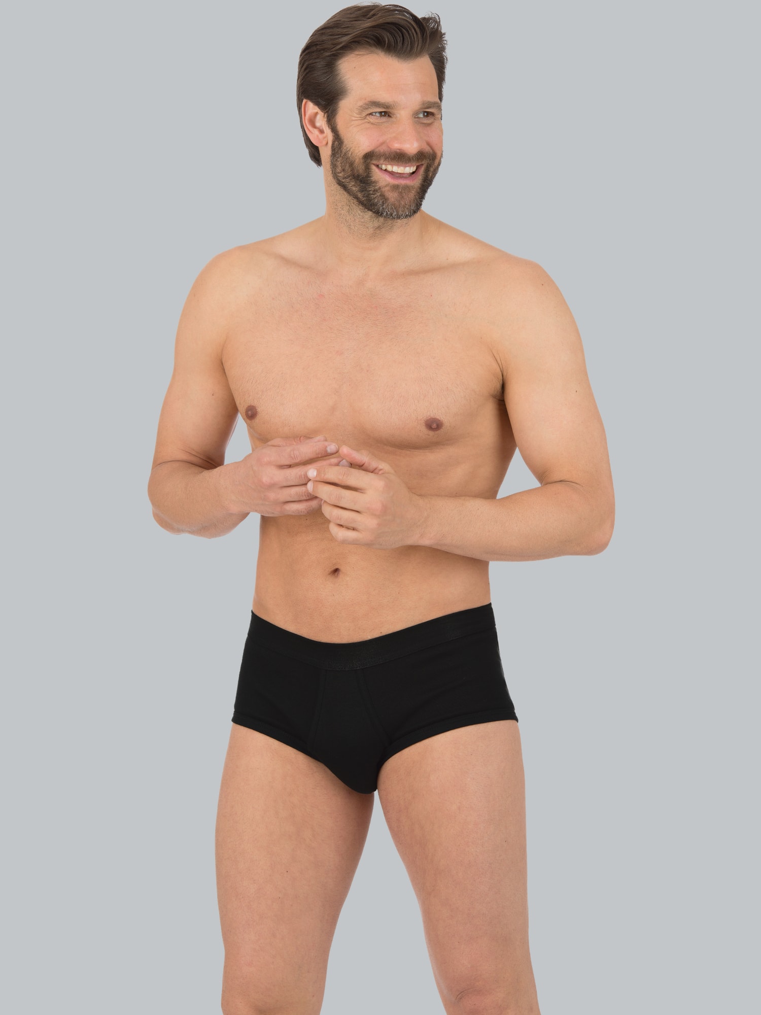 Slip Feinripp im Doppelpack Schwarz