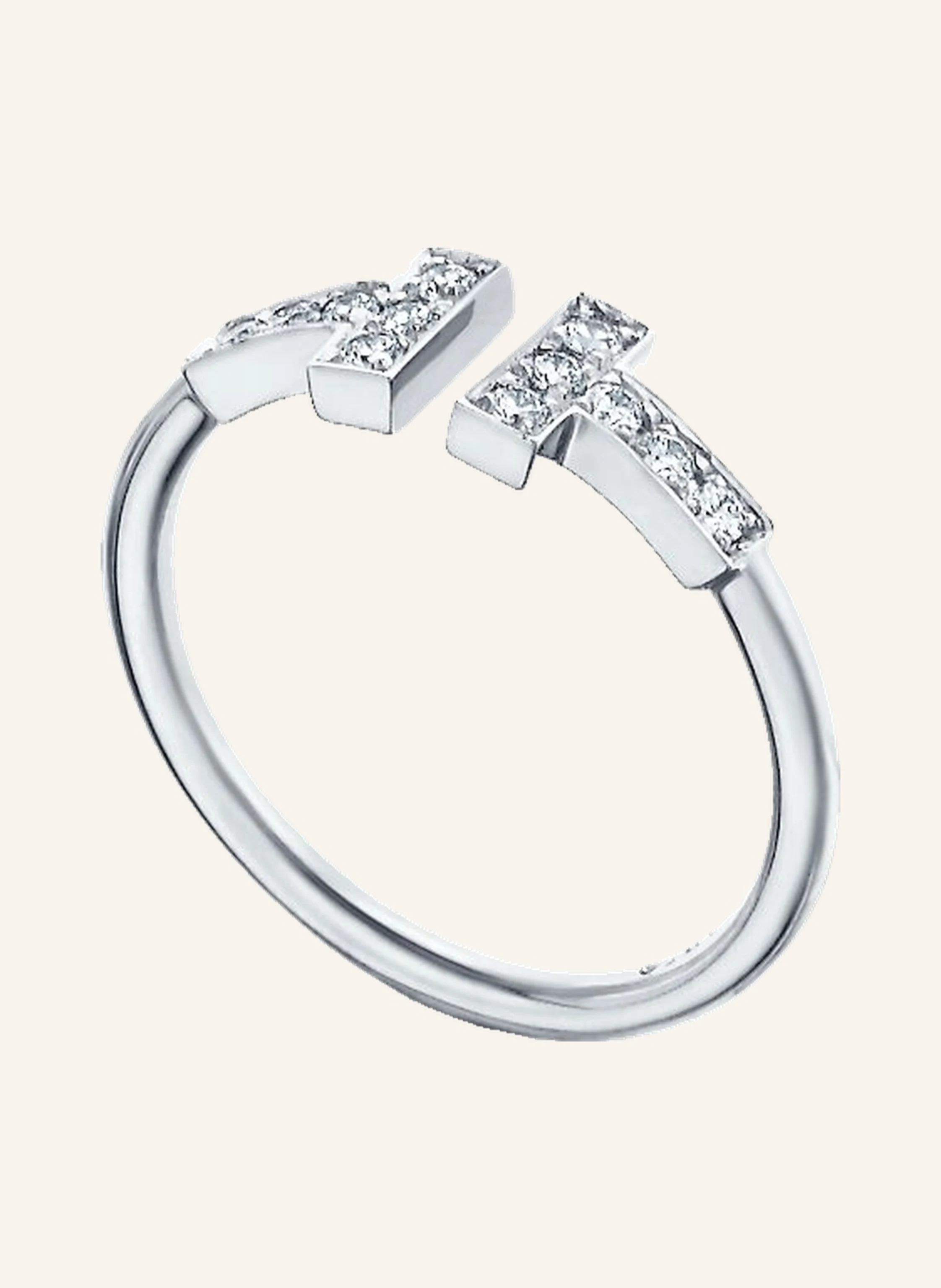 TIFFANY & Co. Tiffany T Wire RING aus 18 Karat Weißgold