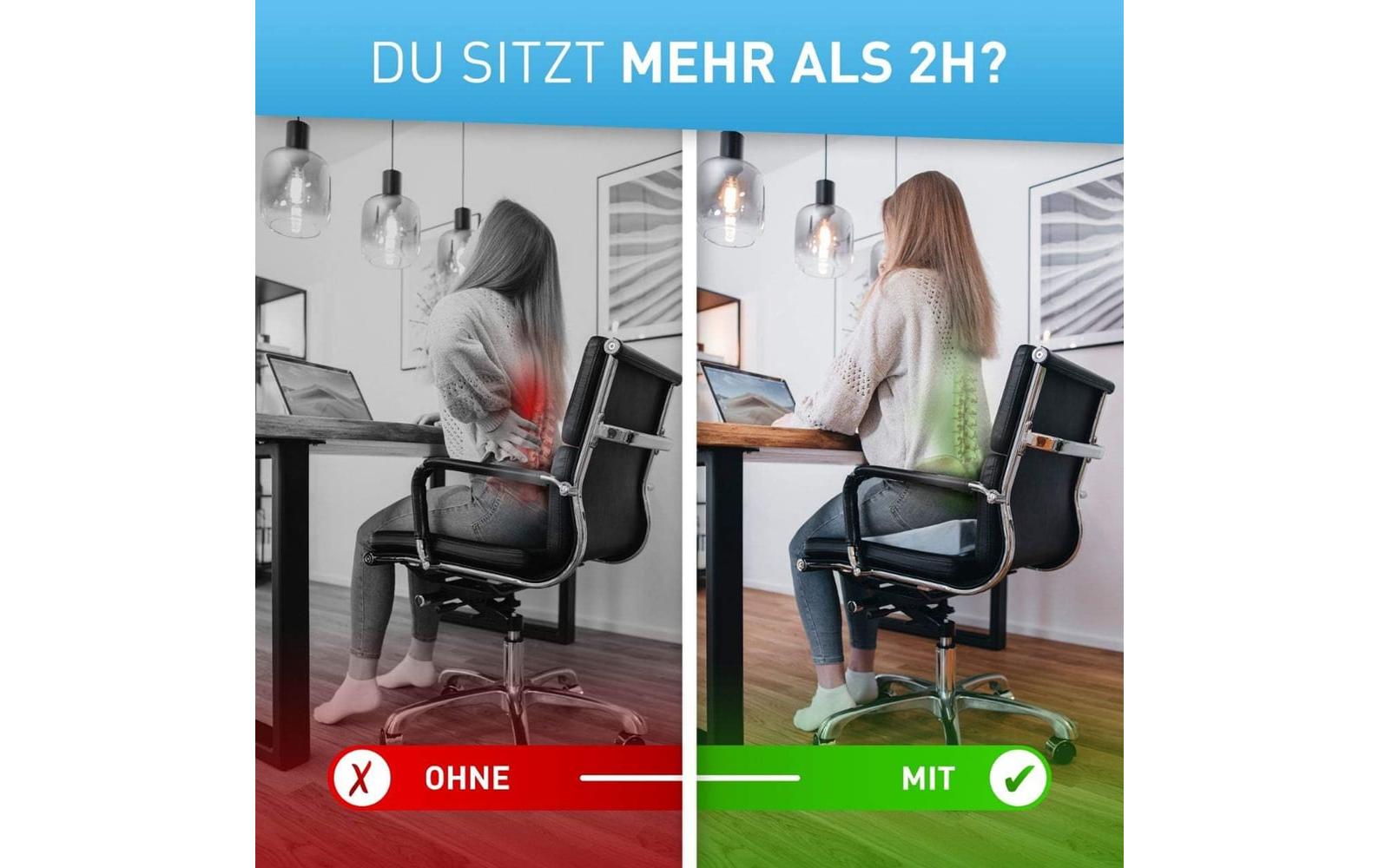 Keilkissen mit Samtbezug – AntirutschbezugStuhl-Keilkissen