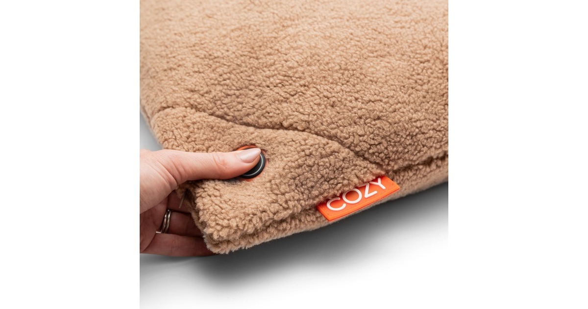 CozyUna Woolly 45 x 45 cm draadloos warmtekussen  (Lichtbruin, Powerbank 5000 mAh)