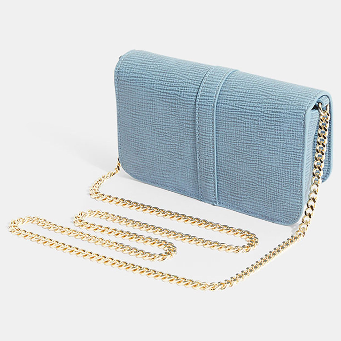 Tommy Hilfiger Sac bandoulière Plush mini crossover bleu clair - 11x18x5 cm