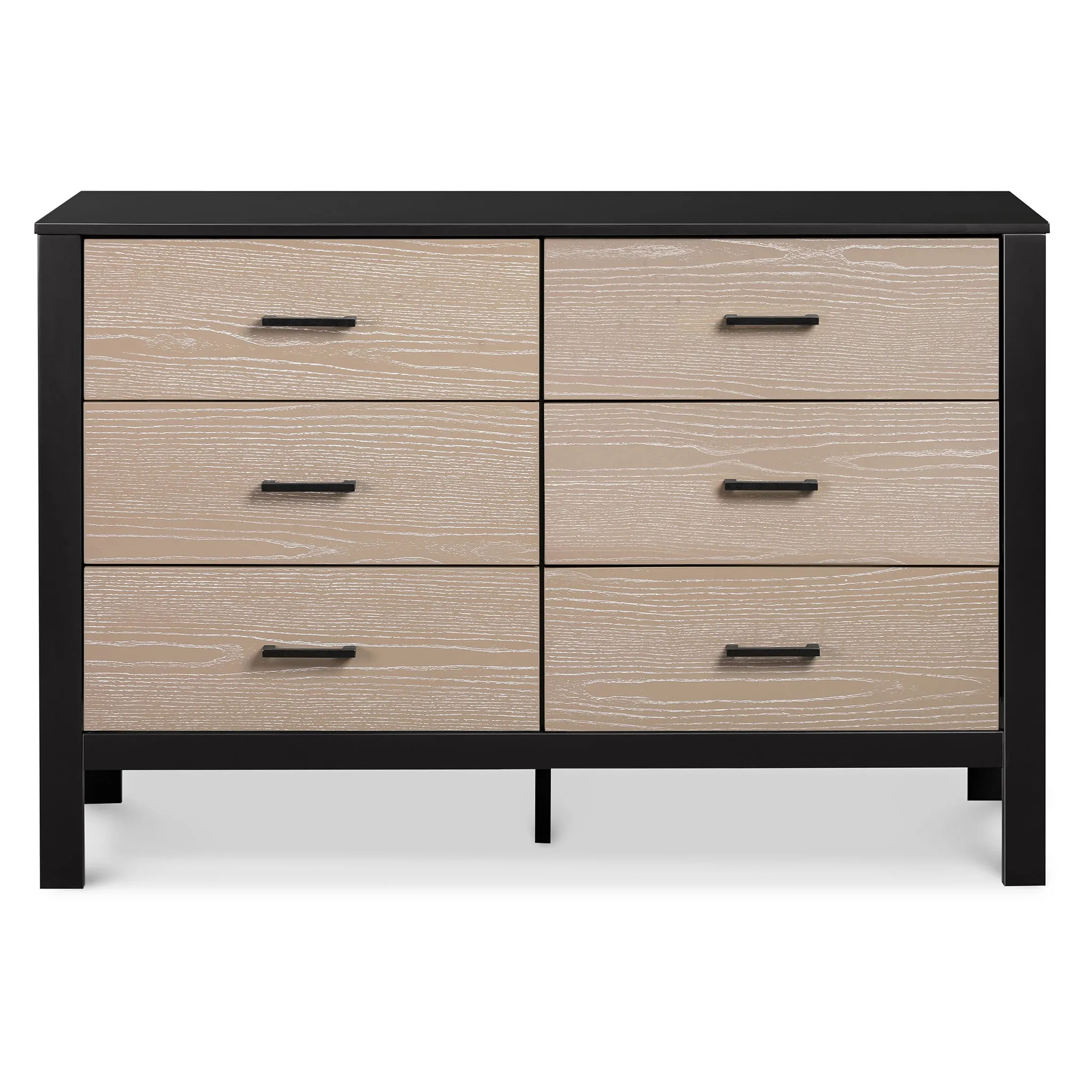 DaVinci Bureau 6 Tiroirs Radley - Ébène et Bois Côtier