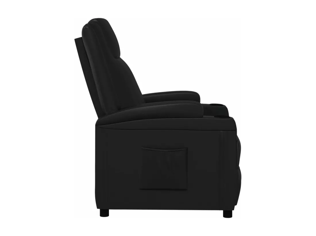 Fauteuil inclinable Noir Similicuir
