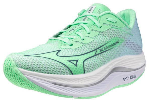 Chaussures Running Mizuno Wave Rebellion Flash 2 Vert Homme