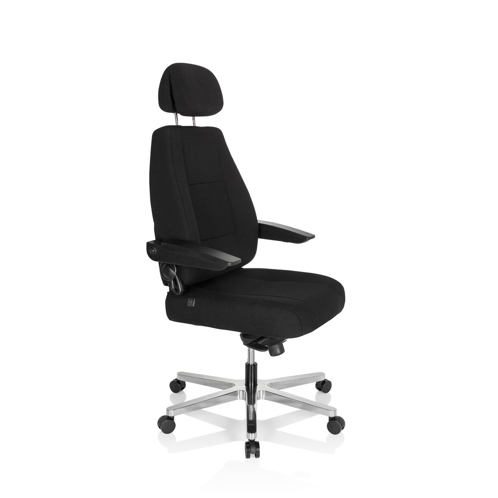 XXL Drehstuhl 24 HOURS I Stoff mit abklappbaren Armlehnen hjh OFFICE