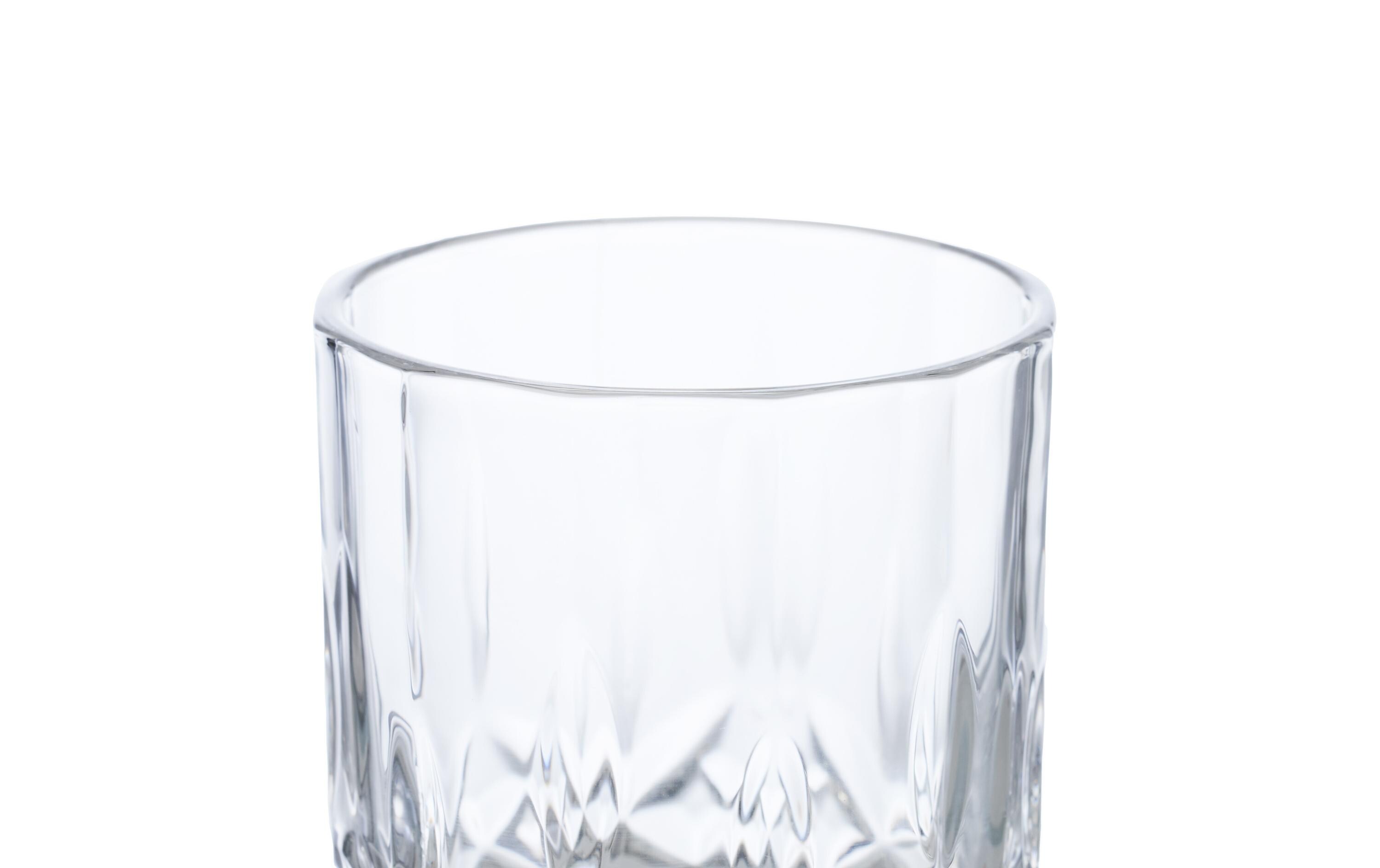 Whiskyglas Set 4 Stück, 300 ml4 Whiskeygläser mit einzigartiger Relief-Struktur