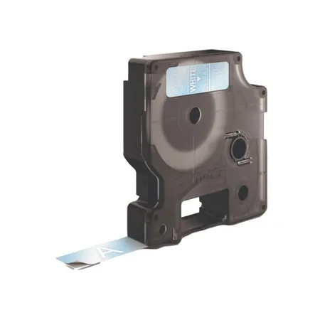 Dymo D1-Schriftband weiß auf transparent, 12 mm x 7 m