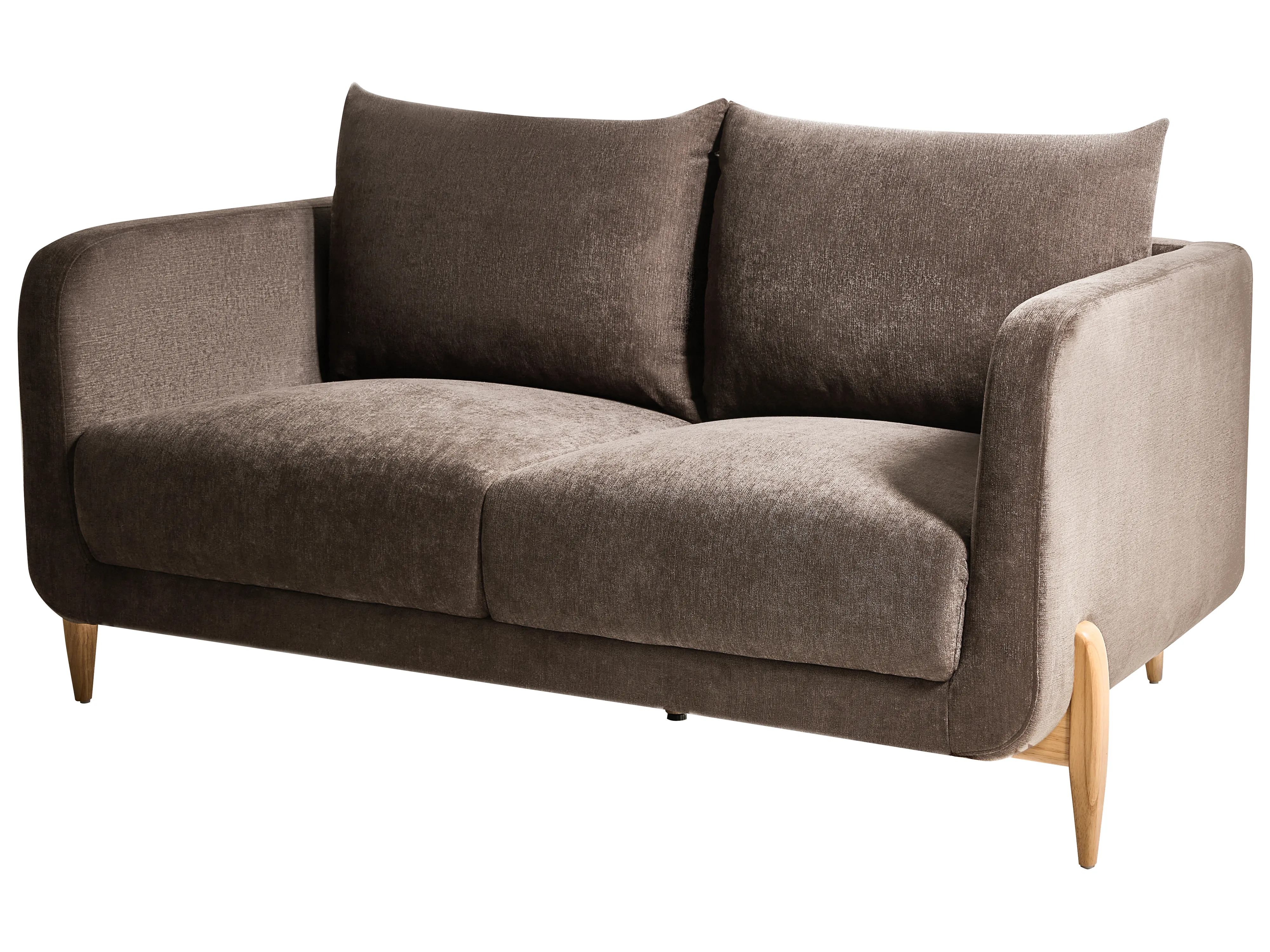 Bank 2-zits GIMO Chenille Donkerbruin