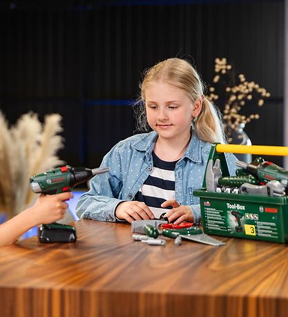 Bosch Mini V?rkt?jskasse m. Tilbeh?r - Leget?j - Mørke Grøn