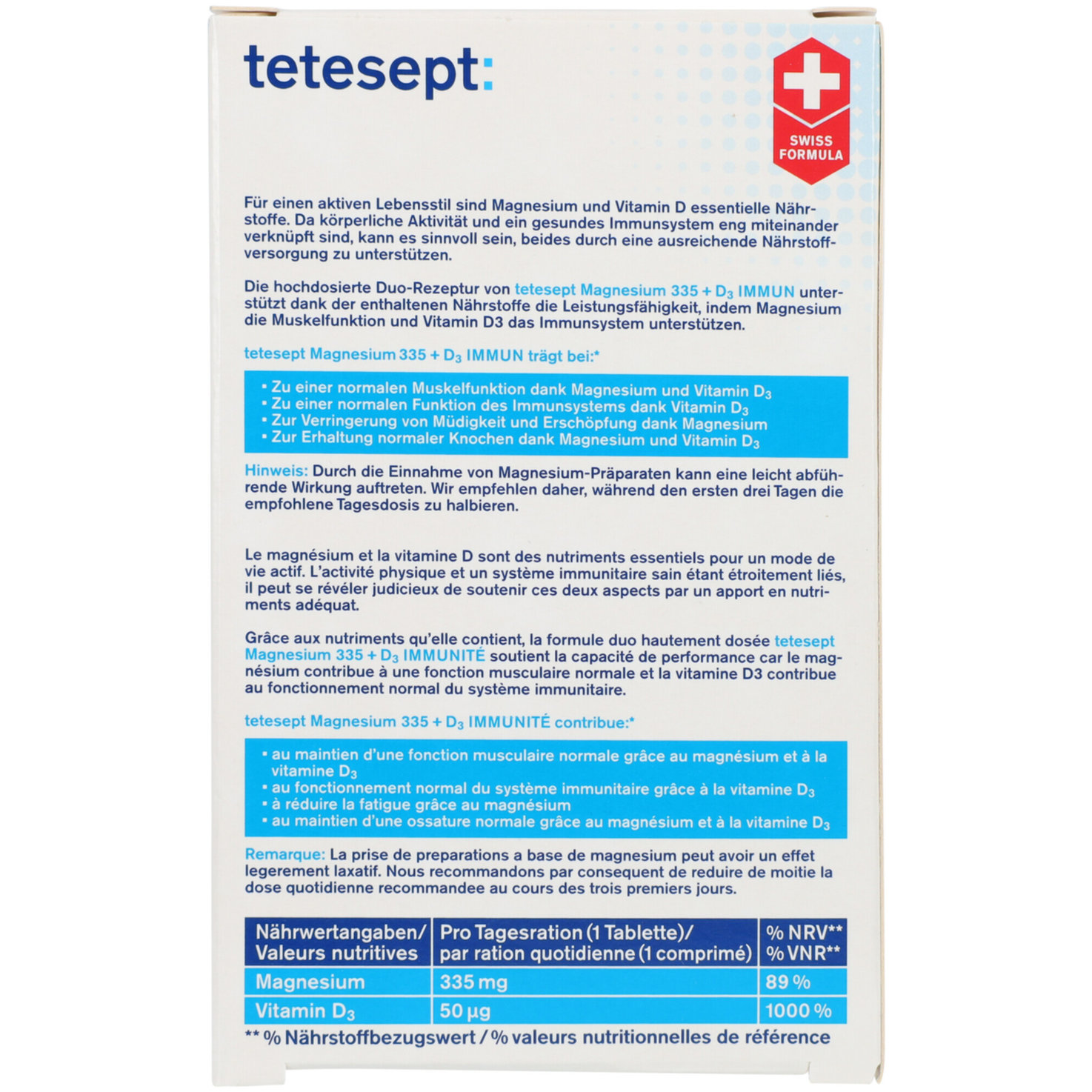 Tetesept Magnesium 335+ Immun Tabletten 32 Stück