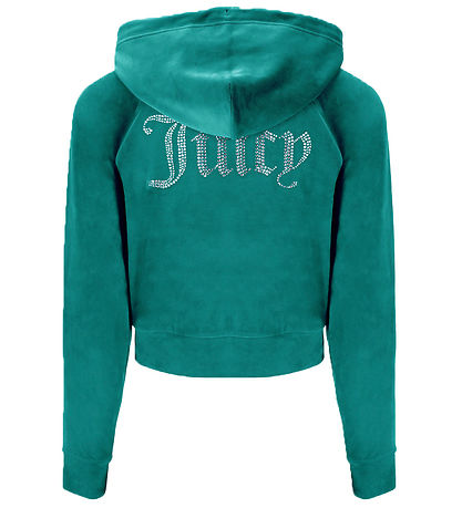 Juicy Couture Cardigan - Velour - Deep Lagoon