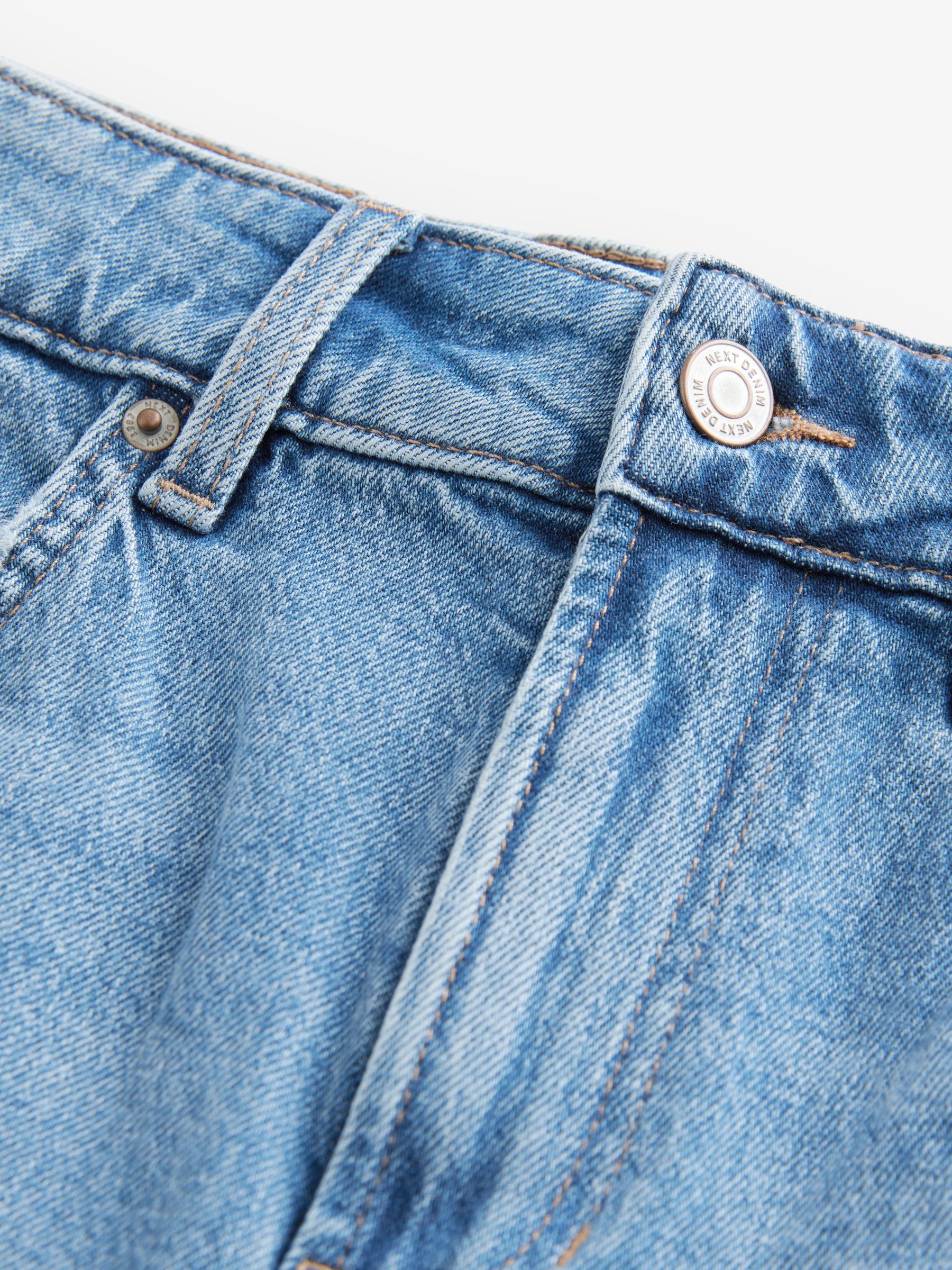 Normaal blauw - Denim jongensshort