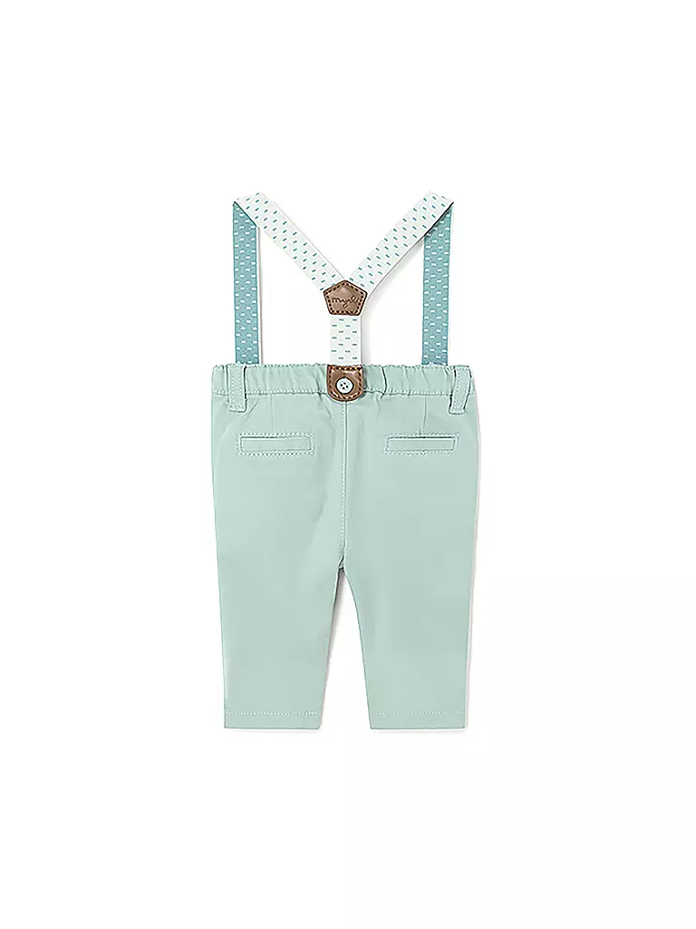 MAYORAL Baby Hose mit Hosenträgern mint