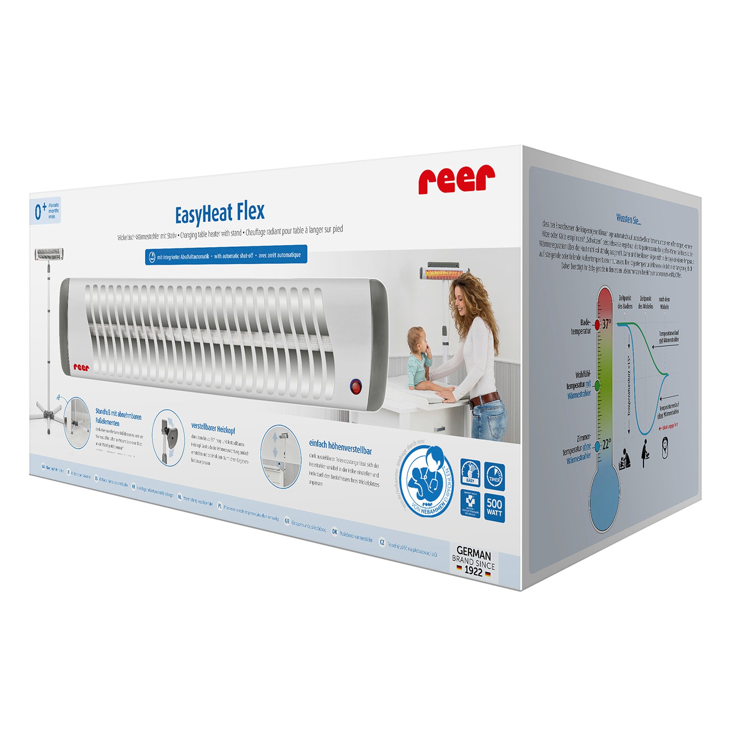 reer Heizstrahler EasyHeat Flex mit Standfuß