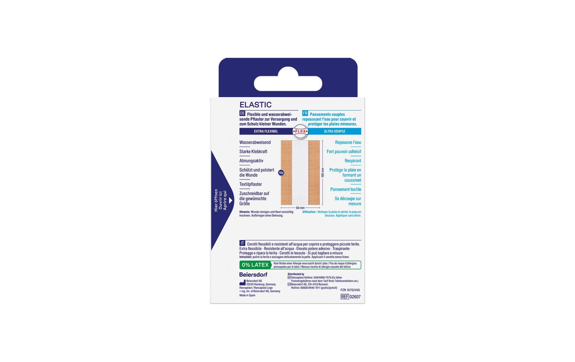 Elastic Meter 1 m x 6 cmZuschneidbares Elastic Pflaster für alle Arten von kleineren Wunden und Verletzungen